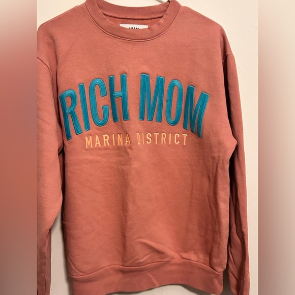 Rich Mom Gear Crew Neck Limited Edition Marina District Sweatshirt Size S Tinx - Picture 5 of 6